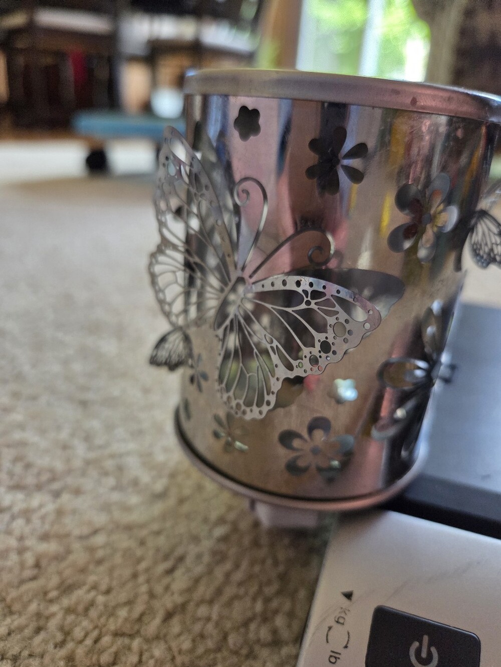 ScentSationals Accent wax Warmer, Butterfly Flutter n Posies Flowers w/ wax - Picture 6 of 16